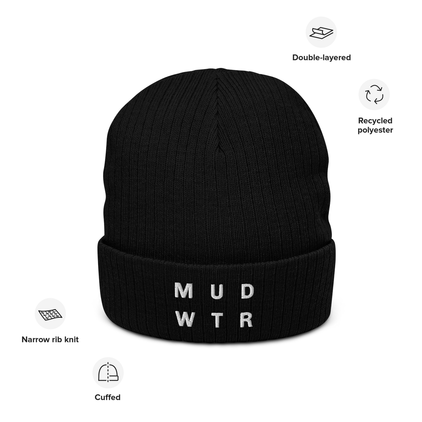mud-wtr-beanie-x4 ribbed-knit-beanie-black-front-6478f6ebb8db4.png