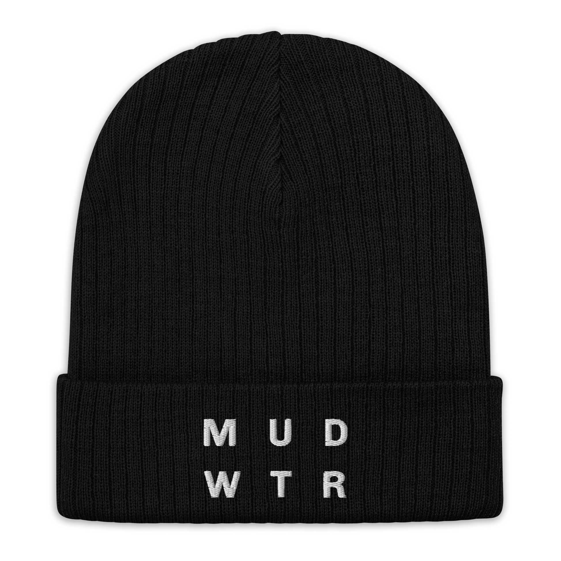 mud-wtr-beanie-x4 ribbed-knit-beanie-black-front-6478f6ebce026.png